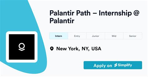 palantir path internship